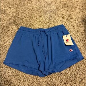 Champion Women's Royal Blue Athletic Shorts with Logo